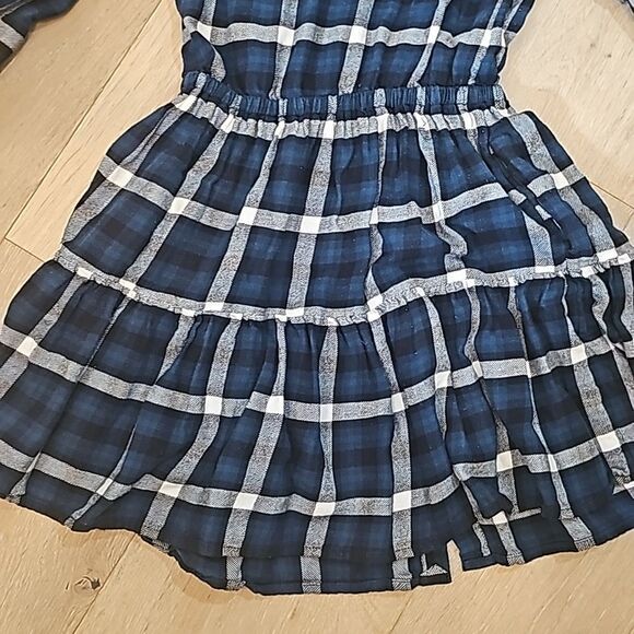 Ralph Lauren plaid tiered flannel shirtdress size 8 cotton - Picture 11 of 13